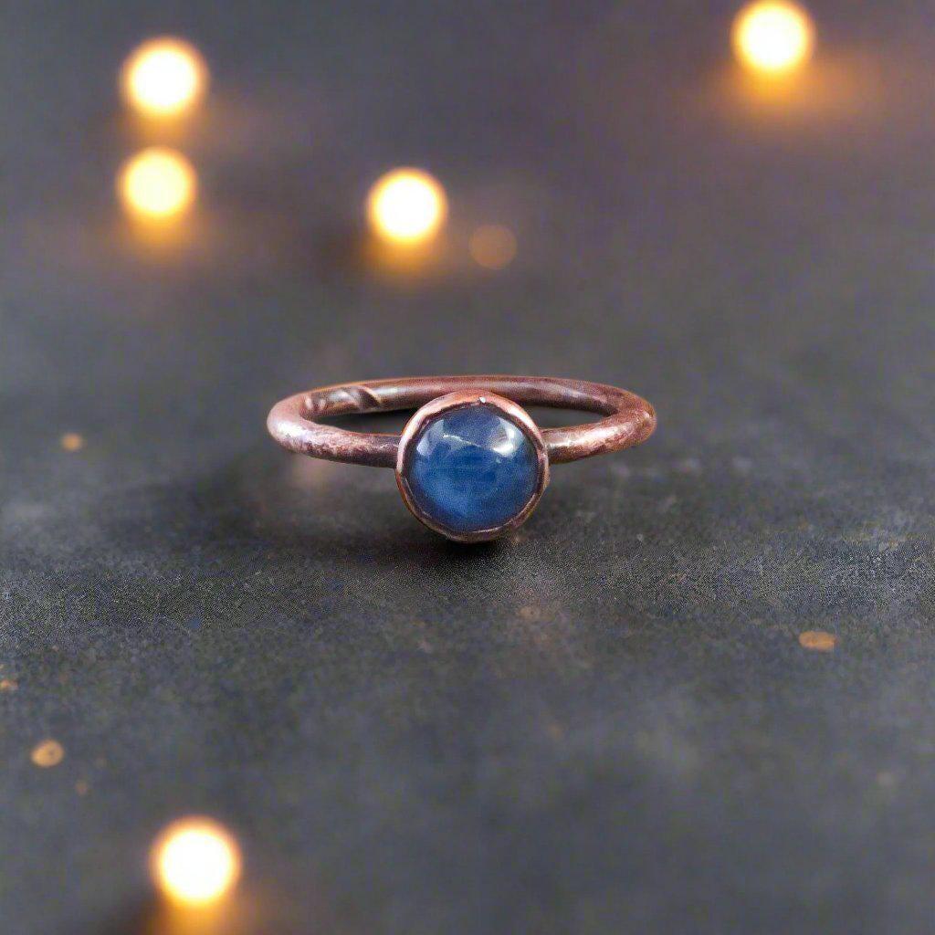 Handcrafted Copper Kyanite Ring Inner Peace | By Blackbird & Sage