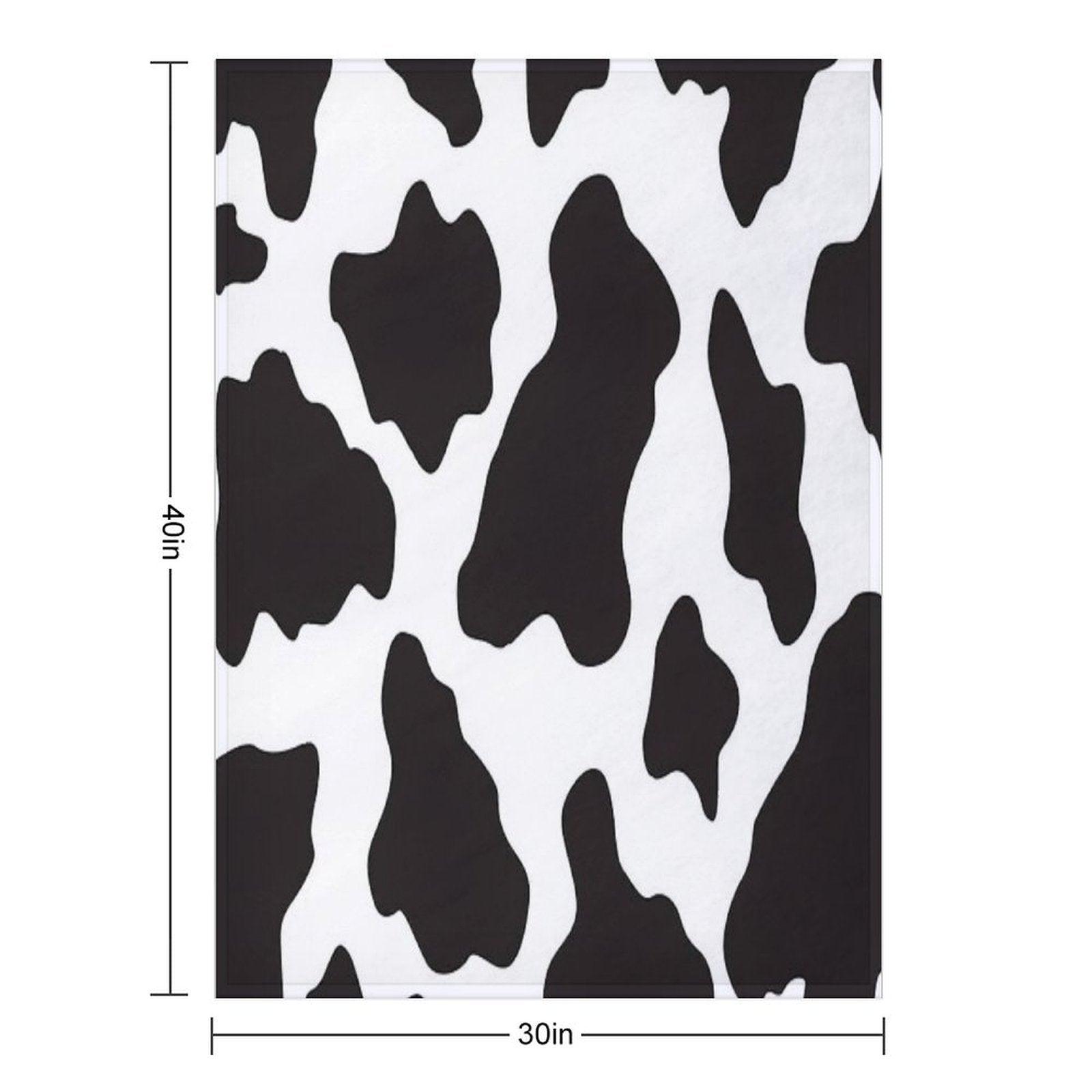 Cow Animal Print Cowboy Country Ranch Farm Style Throw Blanket