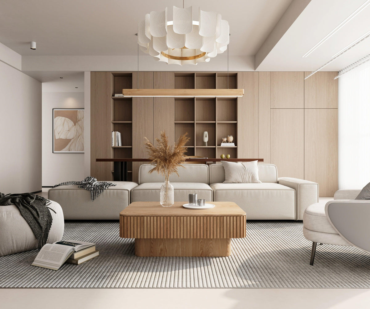 Modern Lift-Top Coffee Table with Hidden Storage