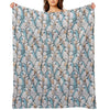 Blue Quaker Monk Parakeets Throw Blanket