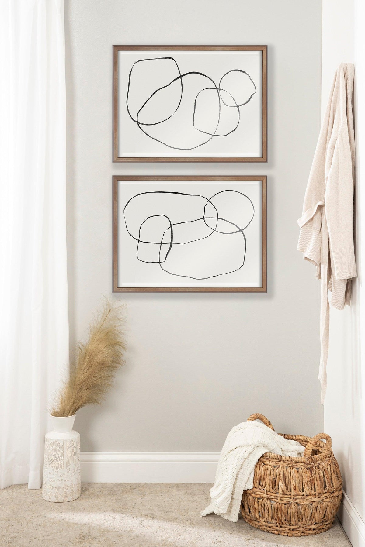 Blake 869 Going In Circles Framed Printed Glass by Teju Reval of SnazzyHues