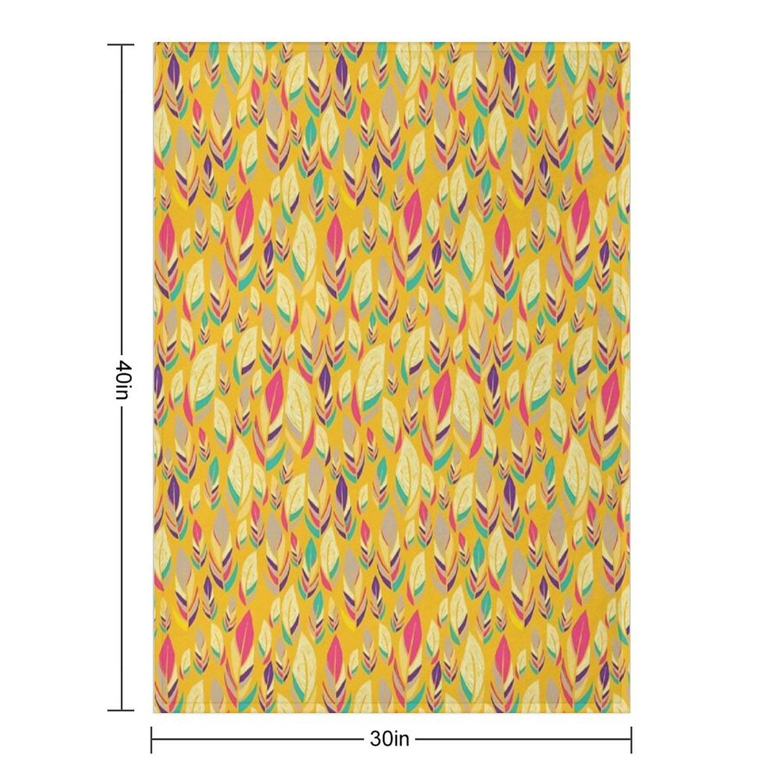 Dancing Feathers Throw Blanket