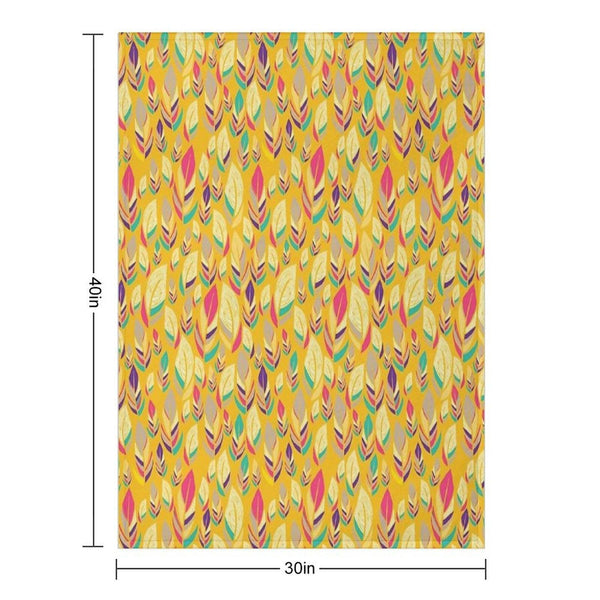 Dancing Feathers Throw Blanket