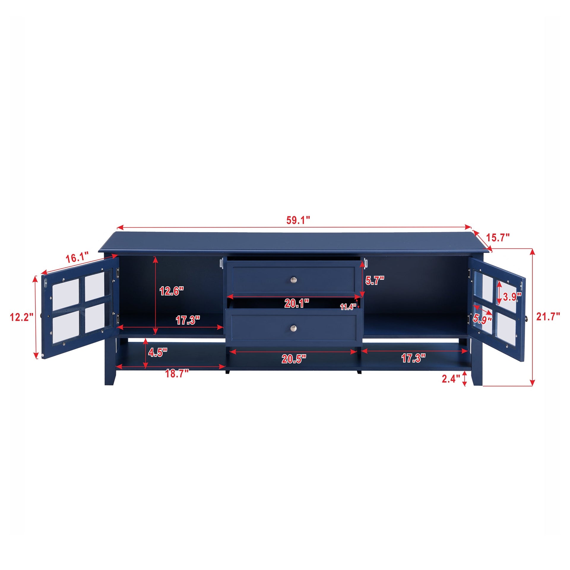 TV Stand Entertainment Center with Multifunctional Storage and Modern Design