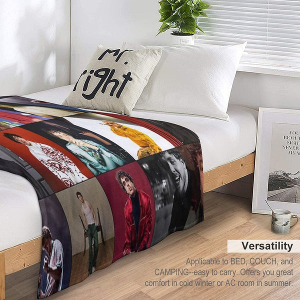 Jack Harlow Photo Collage Sustainable Throw Blanket