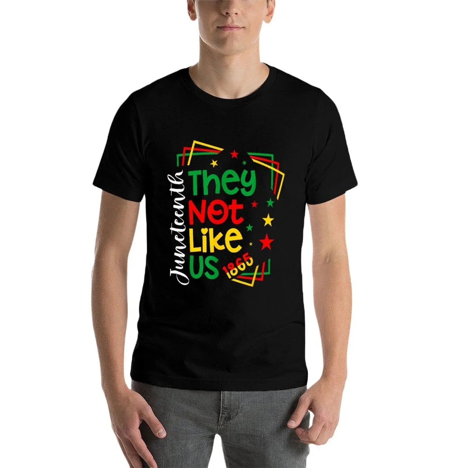 Funny Juneteenth 1865 They Dont Like Us, Vintage Juneteenth  Versatile T-Shirt