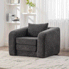 40" Foldable Single Sofa Bed with Armrest & Backrest