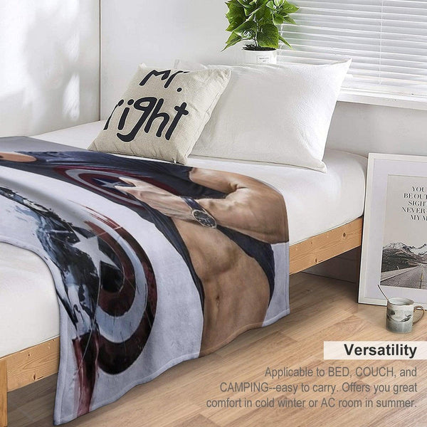 Chris Evans Wallpaper Throw Blanket