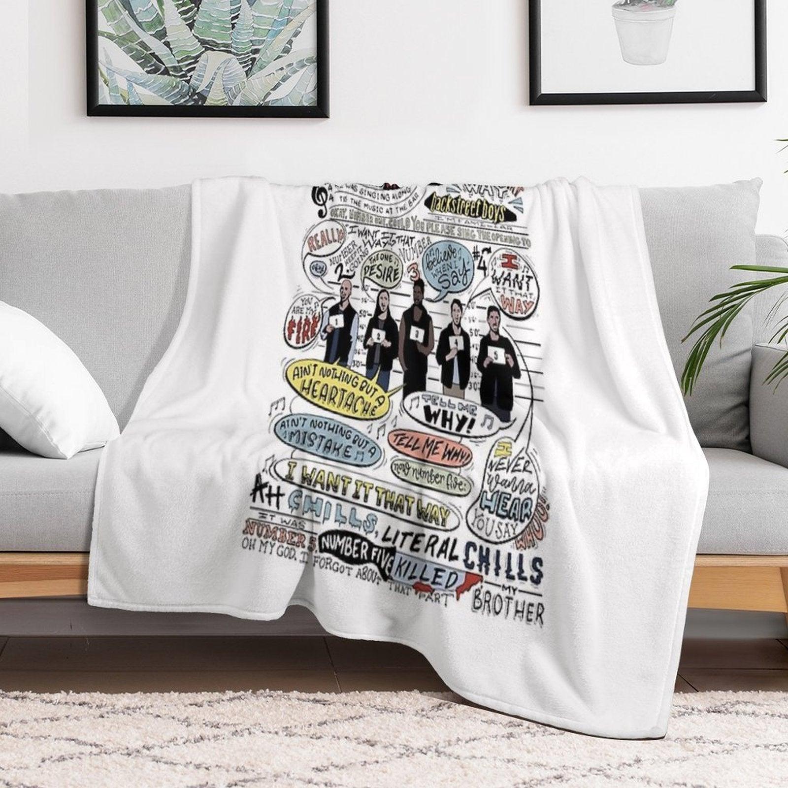 I Want It That Way B99 (Colorized) Throw Blanket