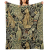 William Morris Forest Fabric Throw Blanket