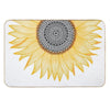 Golden Mandala Sunflower Bath Mat