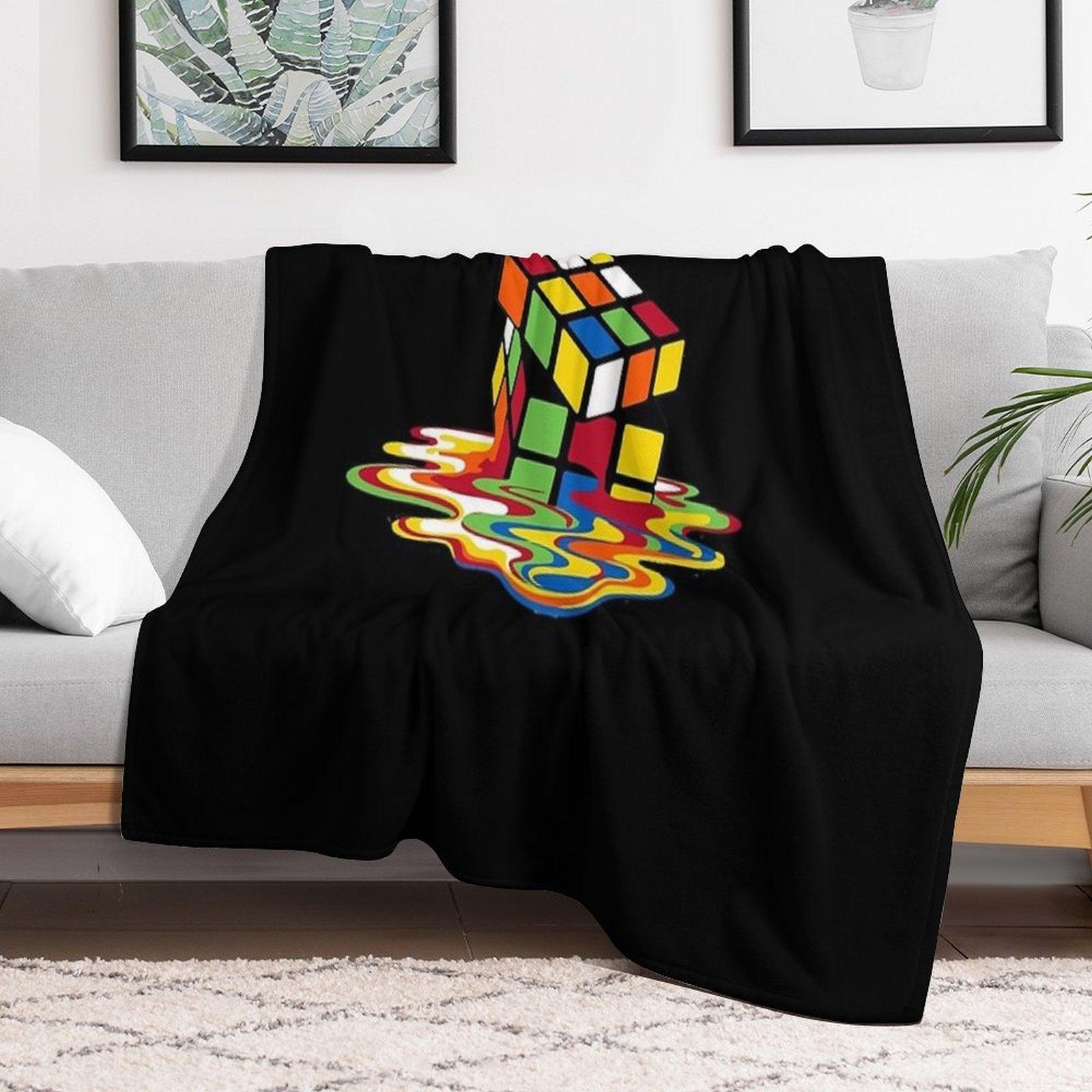 Rubick's Cube Throw Blanket