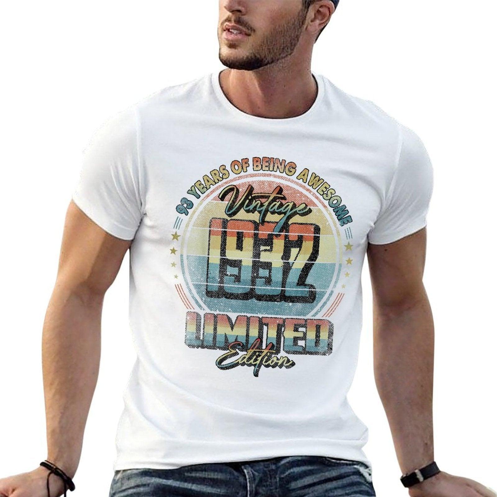 Vintage 1932 Limited Edition 93 Year Old 93rd Birthday  Stretchy T-Shirt