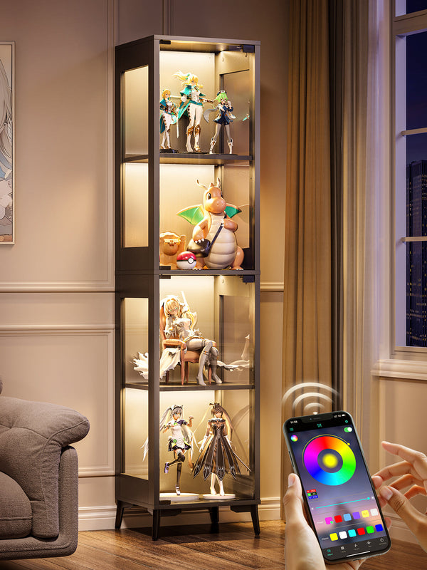 Glass Display Cabinet 15.75in*13.78in*66.73in