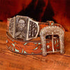 Skull Glow Buckle - Turquoise Belt