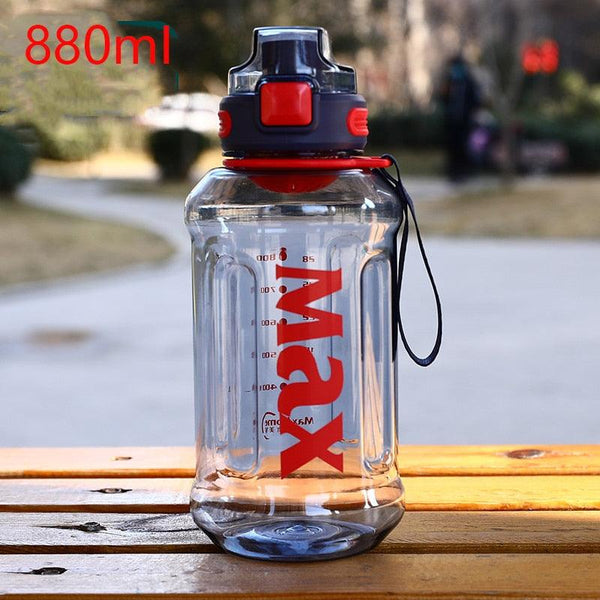 1.2 Liter Large Capacity Sport Water Bottle with Rope Durable Portable Gym Fitness Outdoor Drinking Plastic Bottles Eco-Friendly Plastic Cup Men's high Temperature Resistant Large Capacity Outdoor Portable Water Bottle Sports Fitness Water Bottle
