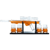 Blaster Force Gun Whiskey & Wine Decanter Set Glasses - Energized Particle Weaponry Elegant Decanter 24