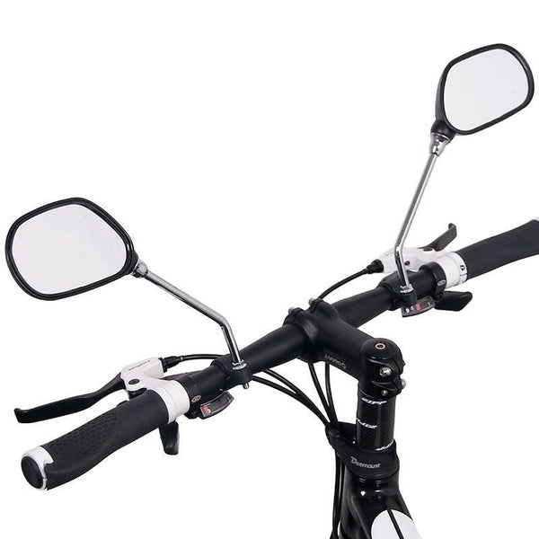 1 Pair Bicycle Rear View Mirror Bike Cycling Wide Range Back Sight Reflector Angle Adjustable Left Right Mirrors Reflective Cycling Wide Angle 360D Rotation Mirror For Mountain Road Cycling Bicycle Electric Bike Mobility Scooter