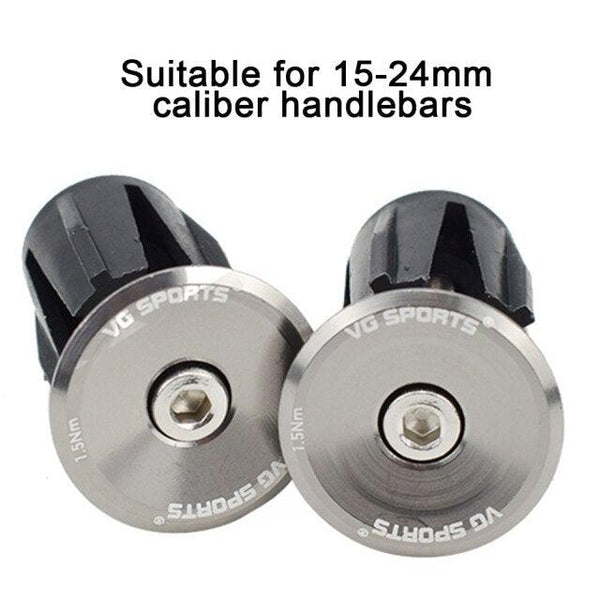 1 Pair Road Folding Bike Handlebar Grip Ends Cap Racing Cycling Handle Bar Plugs Outdoor Cycling Aluminum Bike Handlebar End Plugs Expanding Locking Bar End Caps For Road Bike Mountain Bike