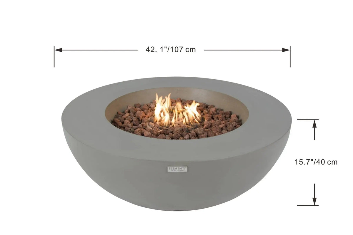 Lunar Bowl Sculptural GFRC Fire Table — Elementi