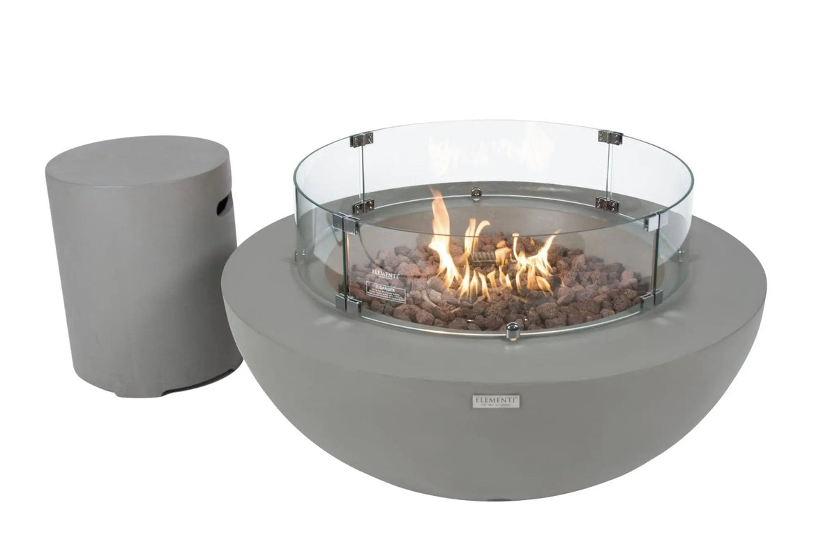 Lunar Bowl Sculptural GFRC Fire Table — Elementi