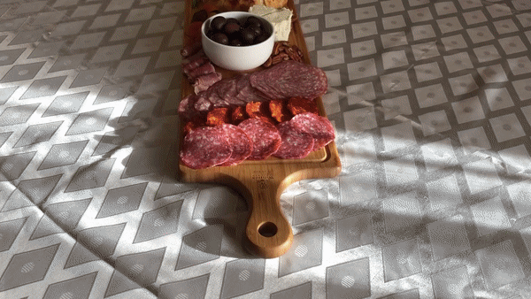 Bamboo Charcuterie Board With Handle 39.4