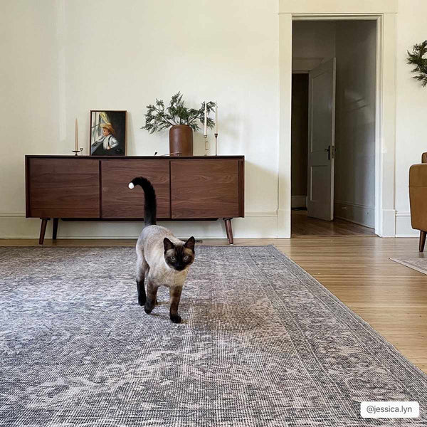 Greenpoint Dusty Blue Washable Rug