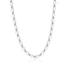 Diamond Cut And Hearts Choker Necklace