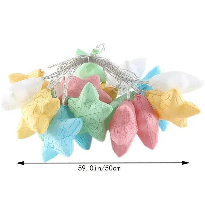 10-Light Crack Star String Lights