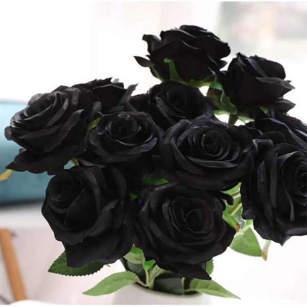 10-Pack: Nubry Artificial Silk Rose Flower Bouquet
