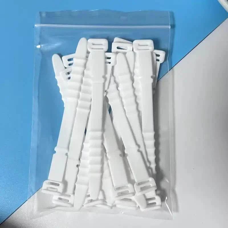 10-Pieces: 4.5 Inch Reusable Wire Ties Cord Organizer Straps Elastic Silicone Cord Organizer