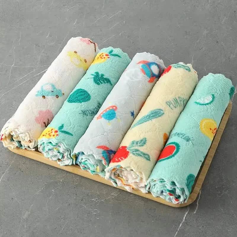 10-Pieces: Reusable Dish Cellulose Sponge Cloths