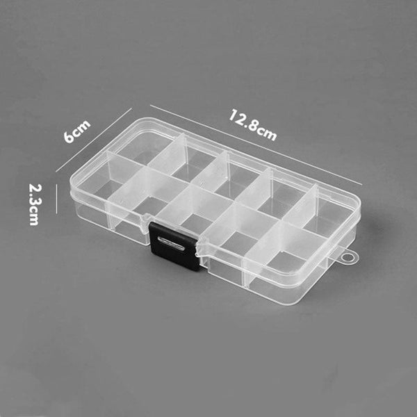 10 Slots Adjustable Plastic Jewelry Box Storage Case Craft Jewelry Organizer Beads  Jewelry Making Jewelry Organizer Adjustable Storage Box Plastic Compartments Organizer for Jewelry