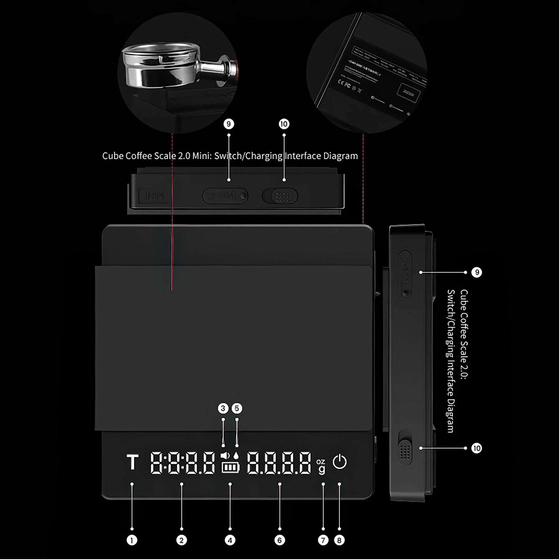 Espresso Mini Coffee Scale 2.0 - 0.1g Precision