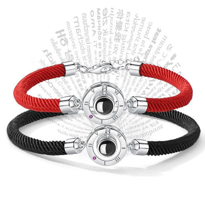 100 Languages I Love You Couple Bracelets Braided Rope Bracelet Bangle Bracelet  Languages Couple Bracelets For Boyfriend And Girlfriend Matching Love Bracelets For Couples I love You Gifts For Him And Her
