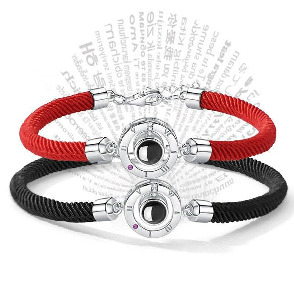 100 Languages I Love You Couple Bracelets Braided Rope Bracelet Bangle Bracelet  Languages Couple Bracelets For Boyfriend And Girlfriend Matching Love Bracelets For Couples I love You Gifts For Him And Her