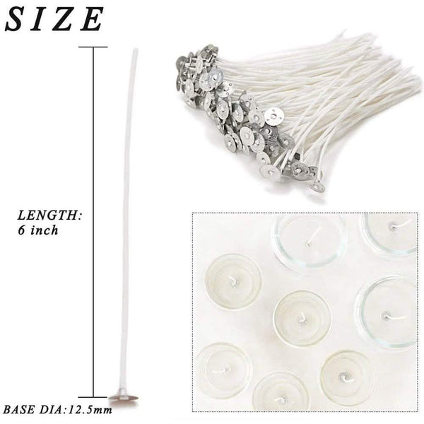 100-Piece: EricX Light Cotton Candle Wick 6