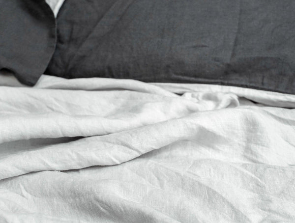 Stonewashed French Linen Flat Sheet Throw
