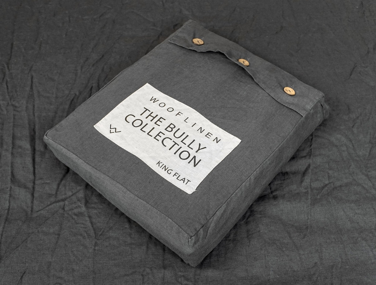 Stonewashed French Linen Flat Sheet Throw
