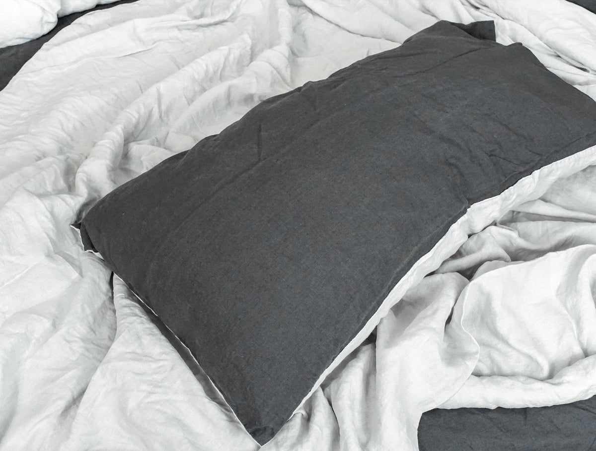 Stonewashed French Linen Flat Sheet Throw