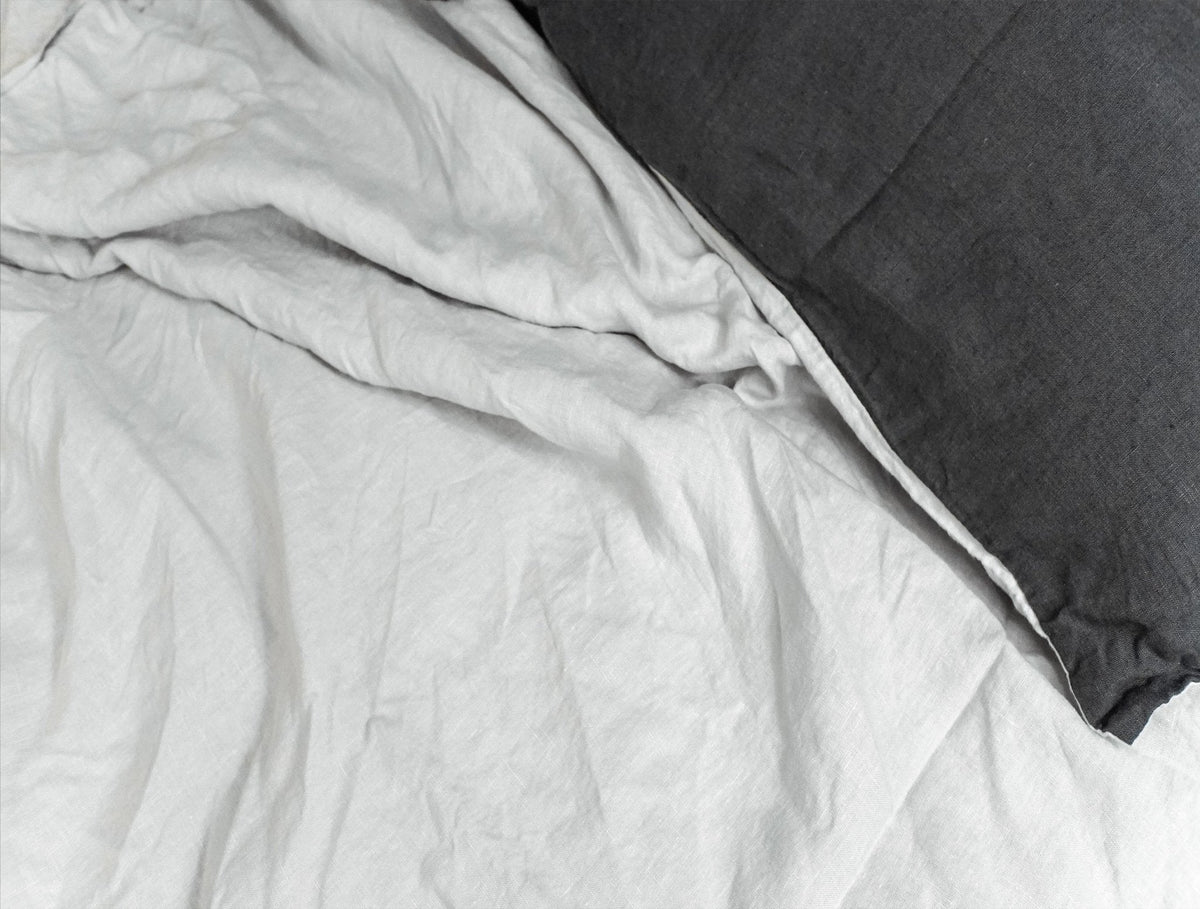 Stonewashed French Linen Flat Sheet Throw