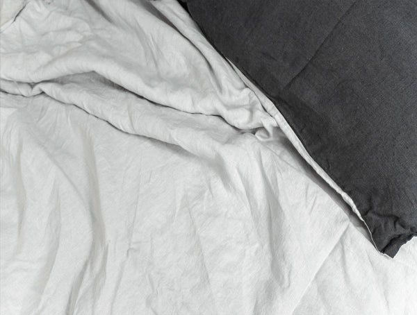 Stonewashed French Linen Flat Sheet Throw