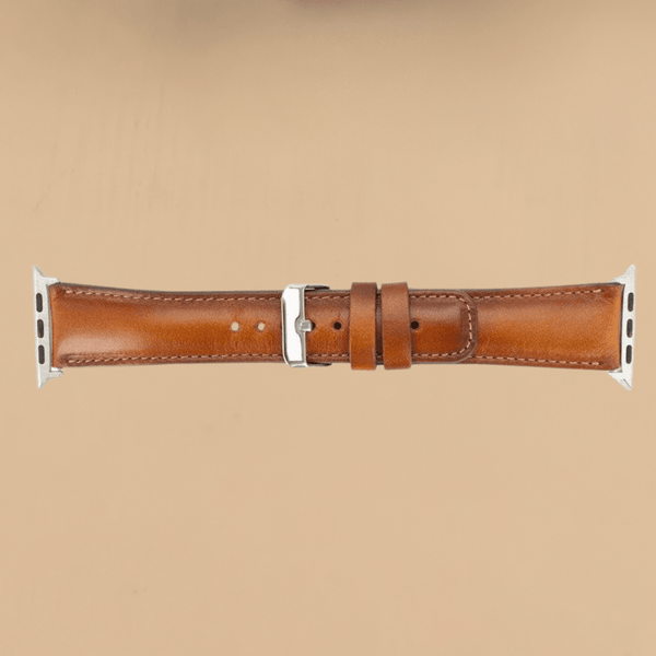Apple Watch Rustic Brown Leather Strap - Boston