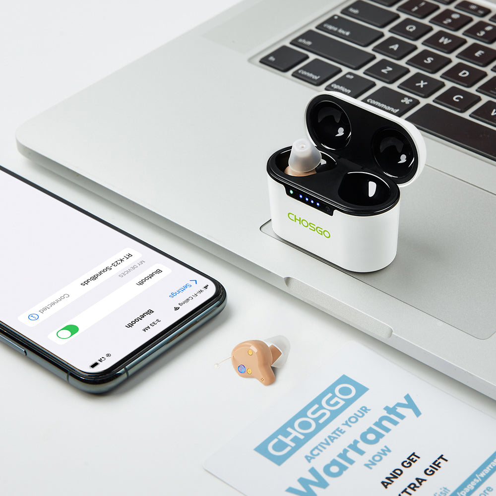 K23 Bluetooth OTC Hearing Aids for Seniors | Calling + Music Streaming – CHOSGO
