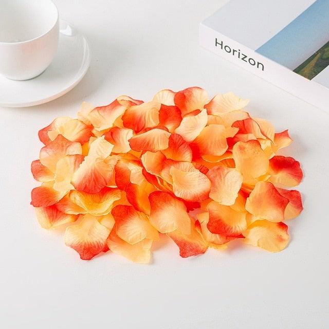 1000PCs Fake Separated Deodorized Rose Petals Party Decorations Artificial Flowers Romantic Wedding Marriage Accessories For Valentine Gifts