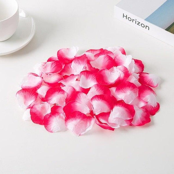 1000PCs Fake Separated Deodorized Rose Petals Party Decorations Artificial Flowers Romantic Wedding Marriage Accessories For Valentine Gifts