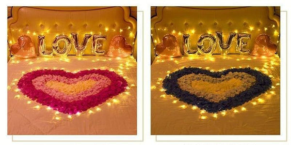 1000PCs Fake Separated Deodorized Rose Petals Party Decorations Artificial Flowers Romantic Wedding Marriage Accessories For Valentine Gifts