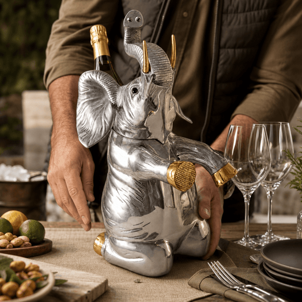 Elephant Ice/Wine Buckets: Refined Safari Entertaining