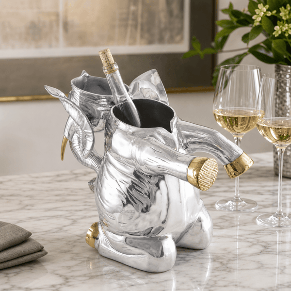 Elephant Ice/Wine Buckets: Refined Safari Entertaining