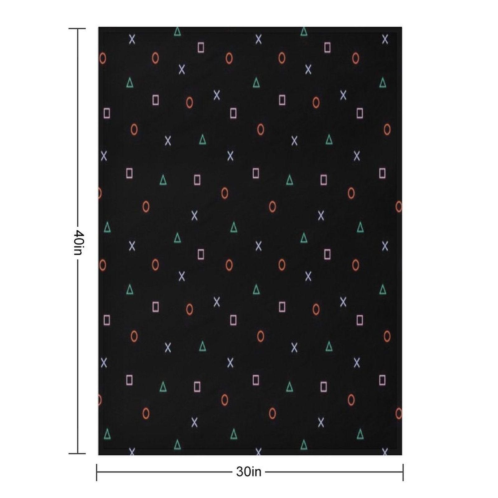 Playstation Buttons Throw Blanket